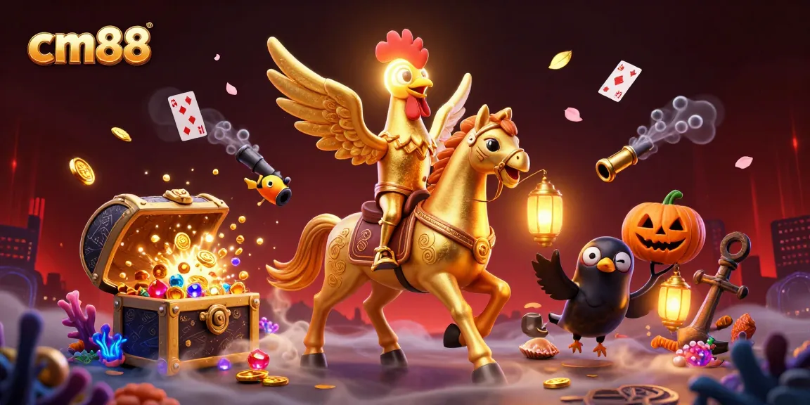 Experience gaming excitement with cm88's vibrant casino adventure featuring unique characters and immersive elements.