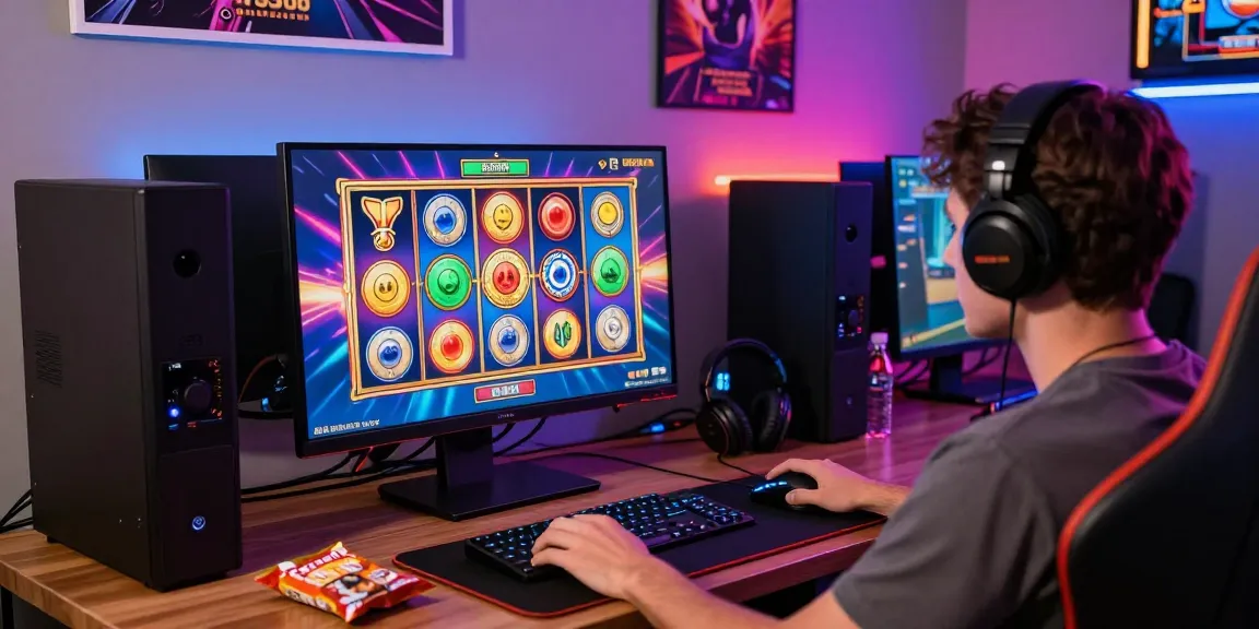 Exciting wd138 slot gaming setup with vibrant graphics and cozy atmosphere
