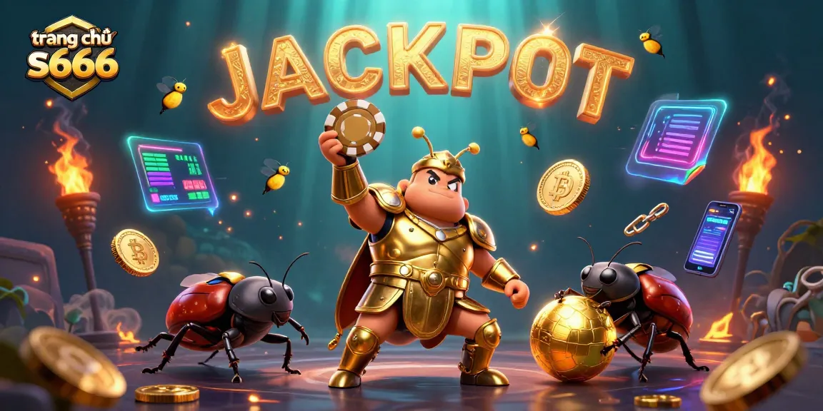 Experience the excitement of trang chủ s666 with vibrant gaming characters under the jackpot lights.