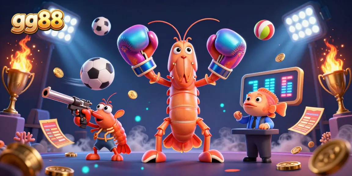 Engage with thrilling gg88 betting experiences featuring dynamic sports elements and vibrant 3D illustrations.