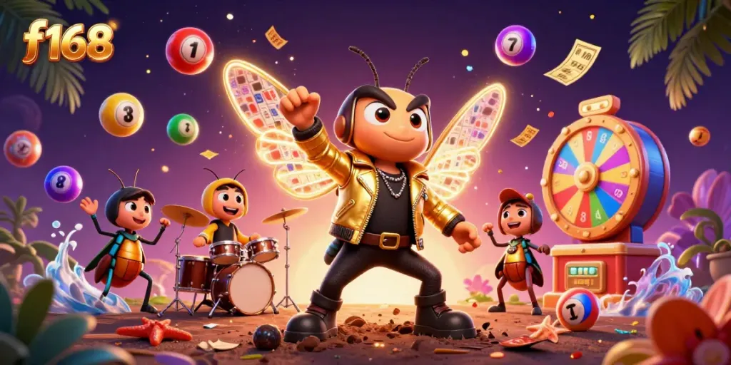 Experience thrilling moments at f168 with vibrant lottery action and a rock star theme.