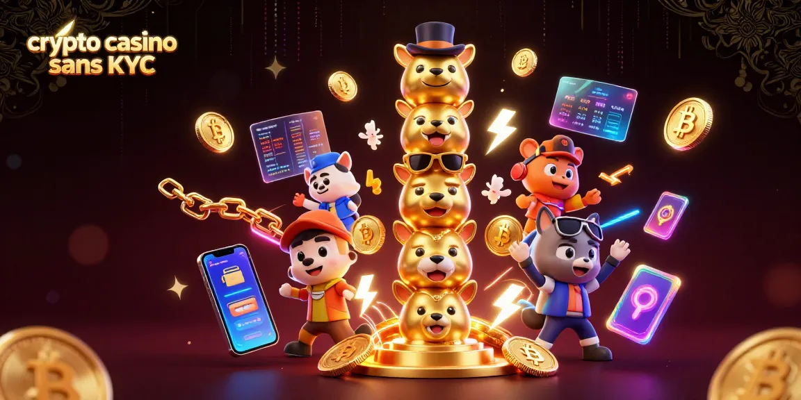 Jouez au crypto casino sans KYC avec des personnages amusants et des éléments de jeu captivants.