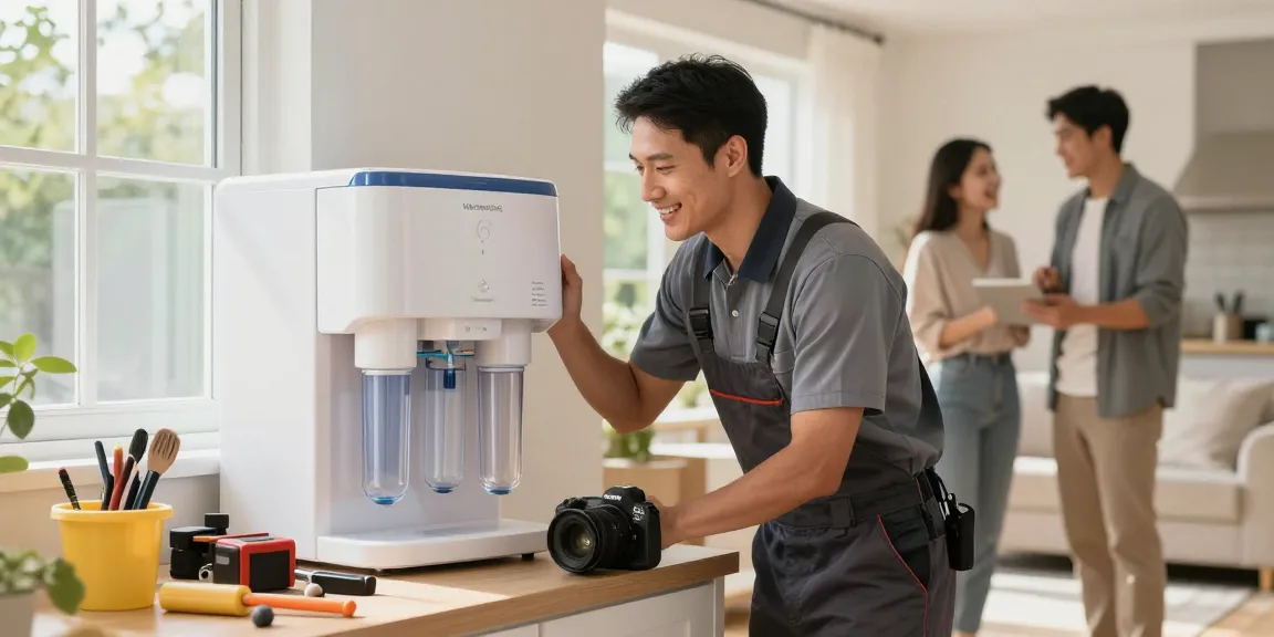 Waterdrop ED04B-L Mega Electric Water Filter Dispenser installation by a trusted local service professional.
