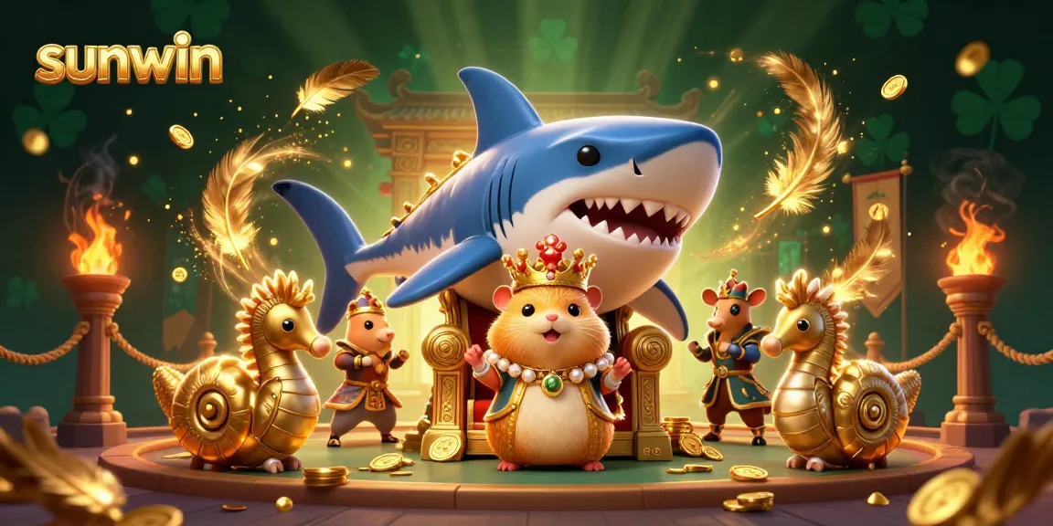 Join the battle for riches with sunwin's fierce hamster king and aquatic royal guards.