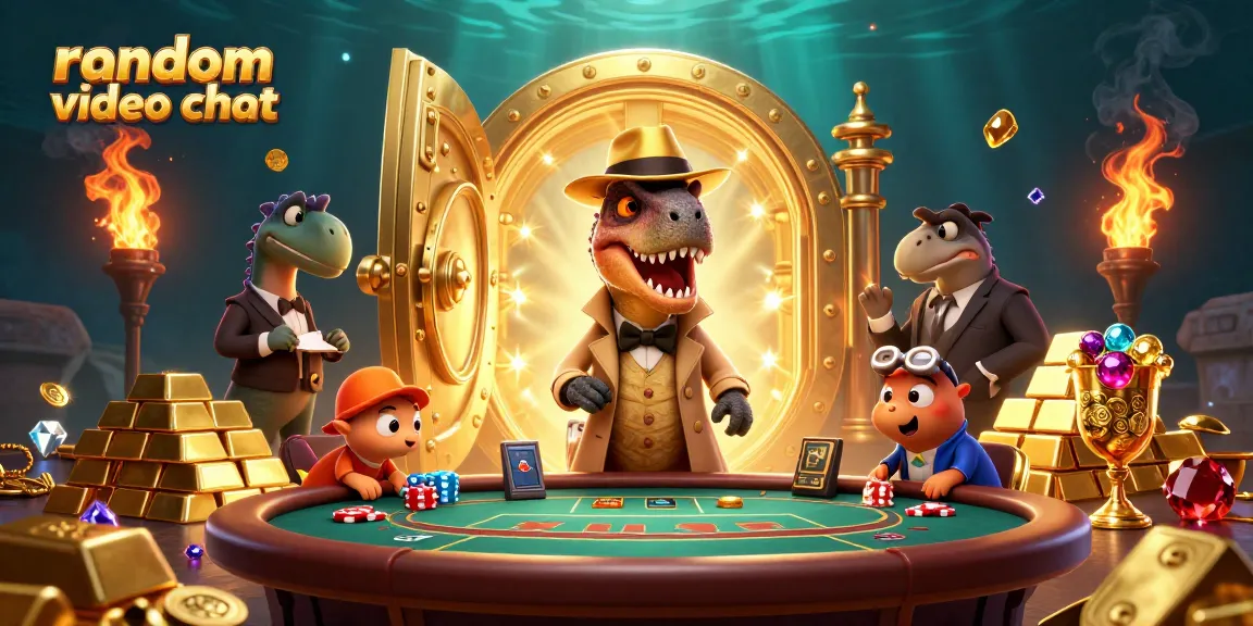 Engage in random video chat with unique characters at an exciting gambling scene.