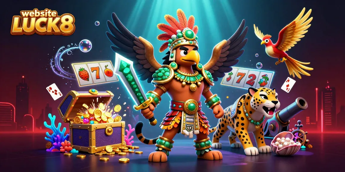 Engage with thrilling gameplay on website LUCK8 featuring a vibrant casino scene.