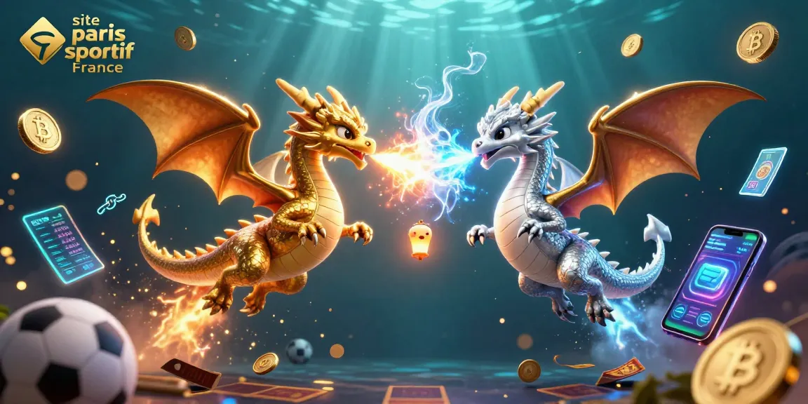 Pariez avec enthousiasme sur le site paris sportif France en découvrant une scène dynamique de dragons et d'éléments sportifs.