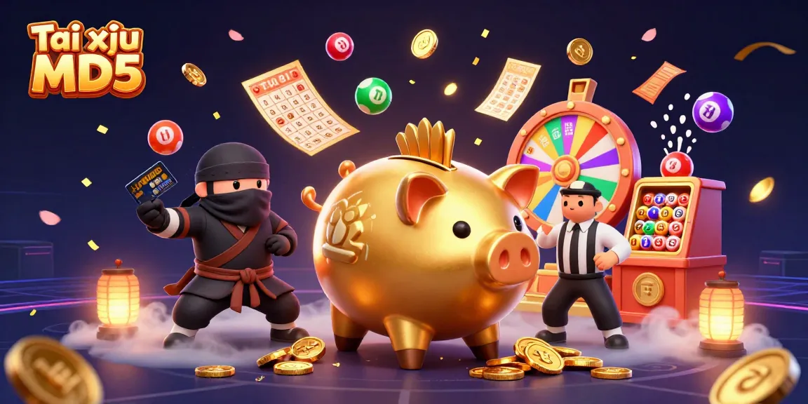 Experience Tài xỉu MD5 with exciting game elements and dynamic characters in a vibrant casino setting.