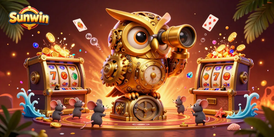 Experience the excitement at Sunwin with our vibrant casino scene filled with treasures and games